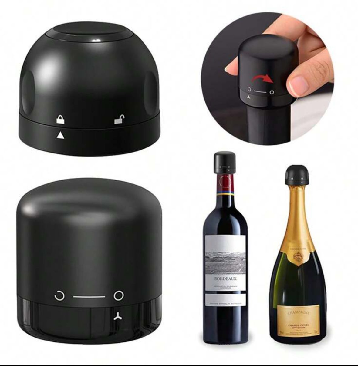 Tapa Al Vacío para Vinos y Espumantes